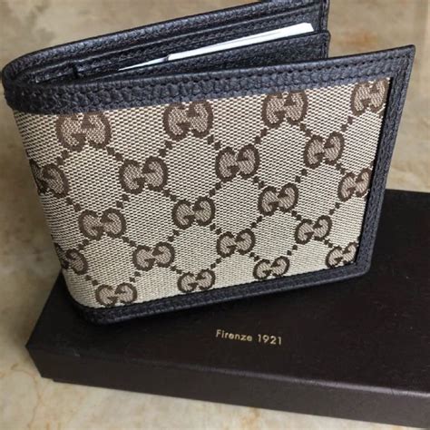 gucci mens trifold wallet|Gucci wallet bifold men authentic.